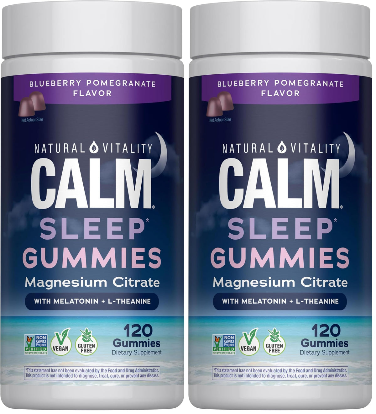 Natural Vitality Sleep Gummies – Magnesium with Melatonin & L-Theanine