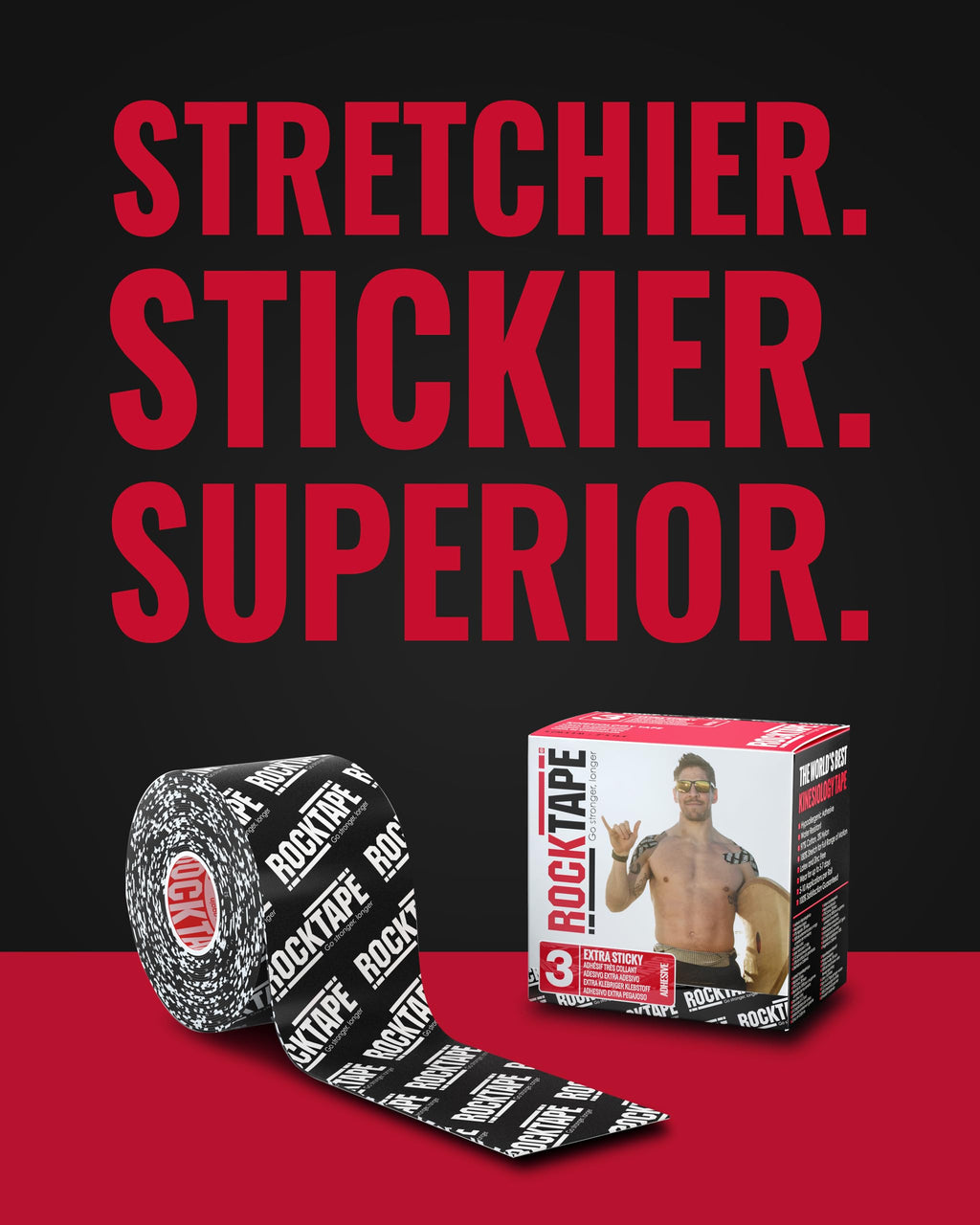 RockTape Kinesiology Tape for Muscle Recovery

