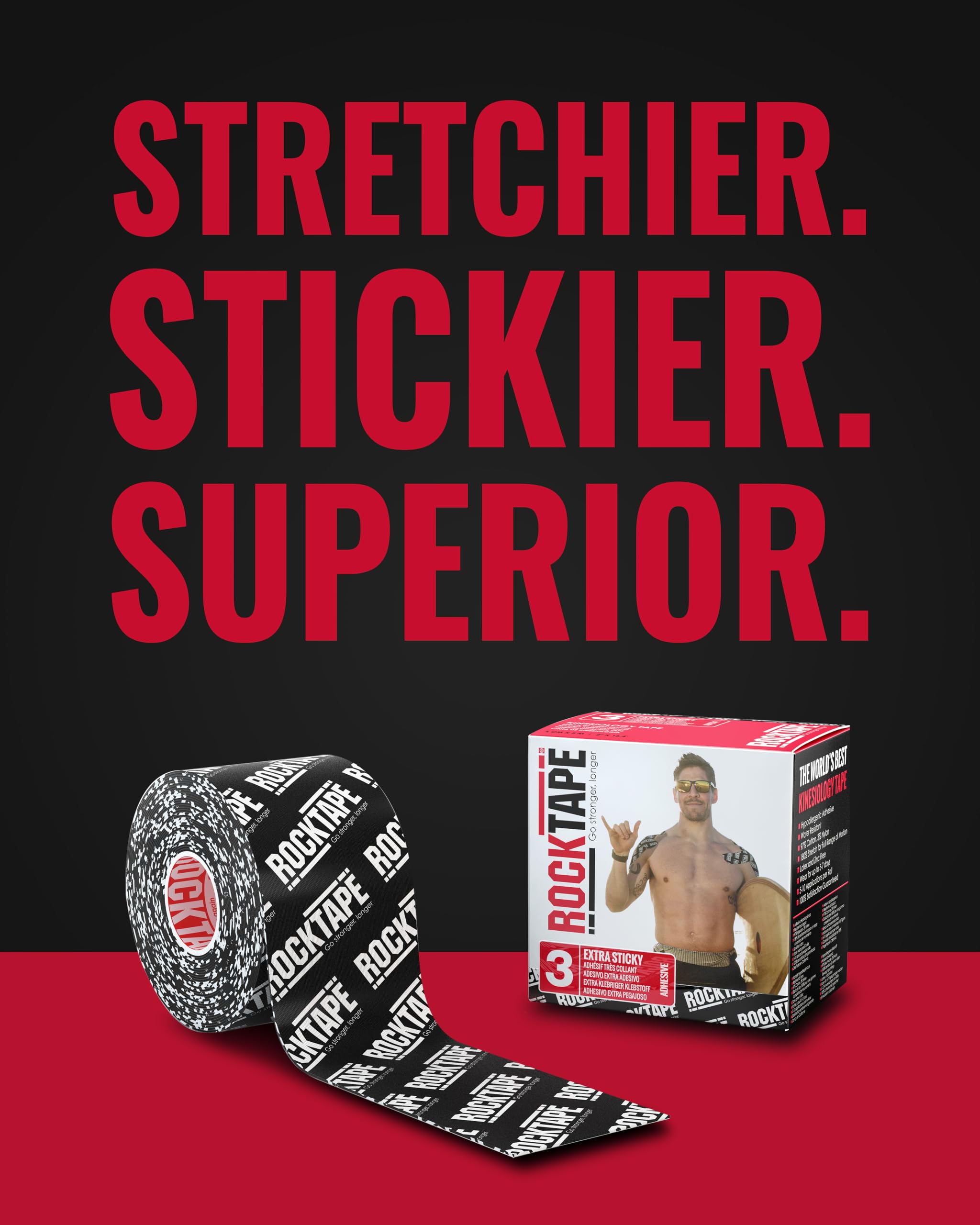 RockTape Kinesiology Tape for Muscle Recovery


