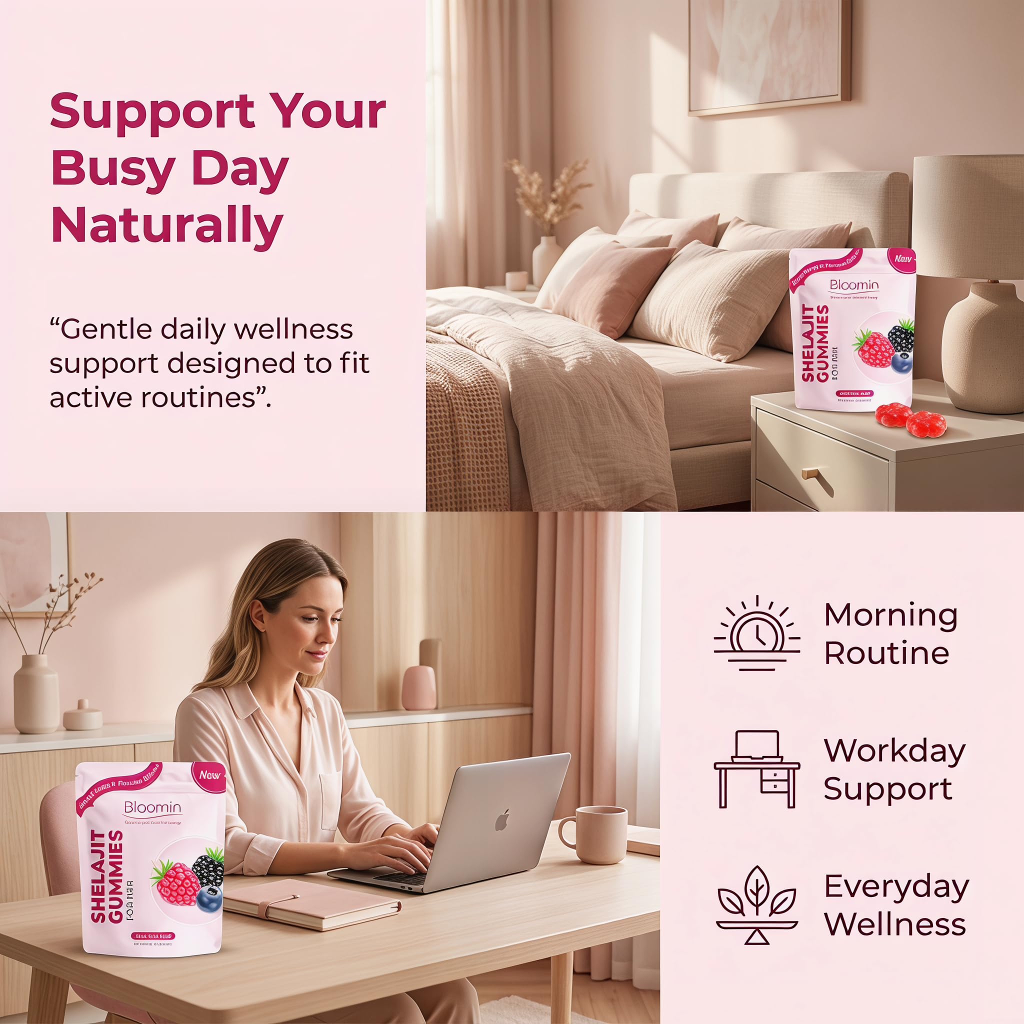 Bloomin Shilajit Gummies for Women – Feminine Wellness

