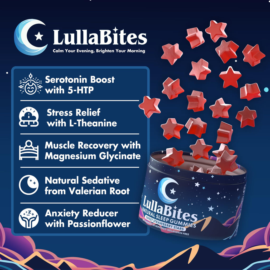 LullaBites Sleep Gummies - Natural Nighttime Support

