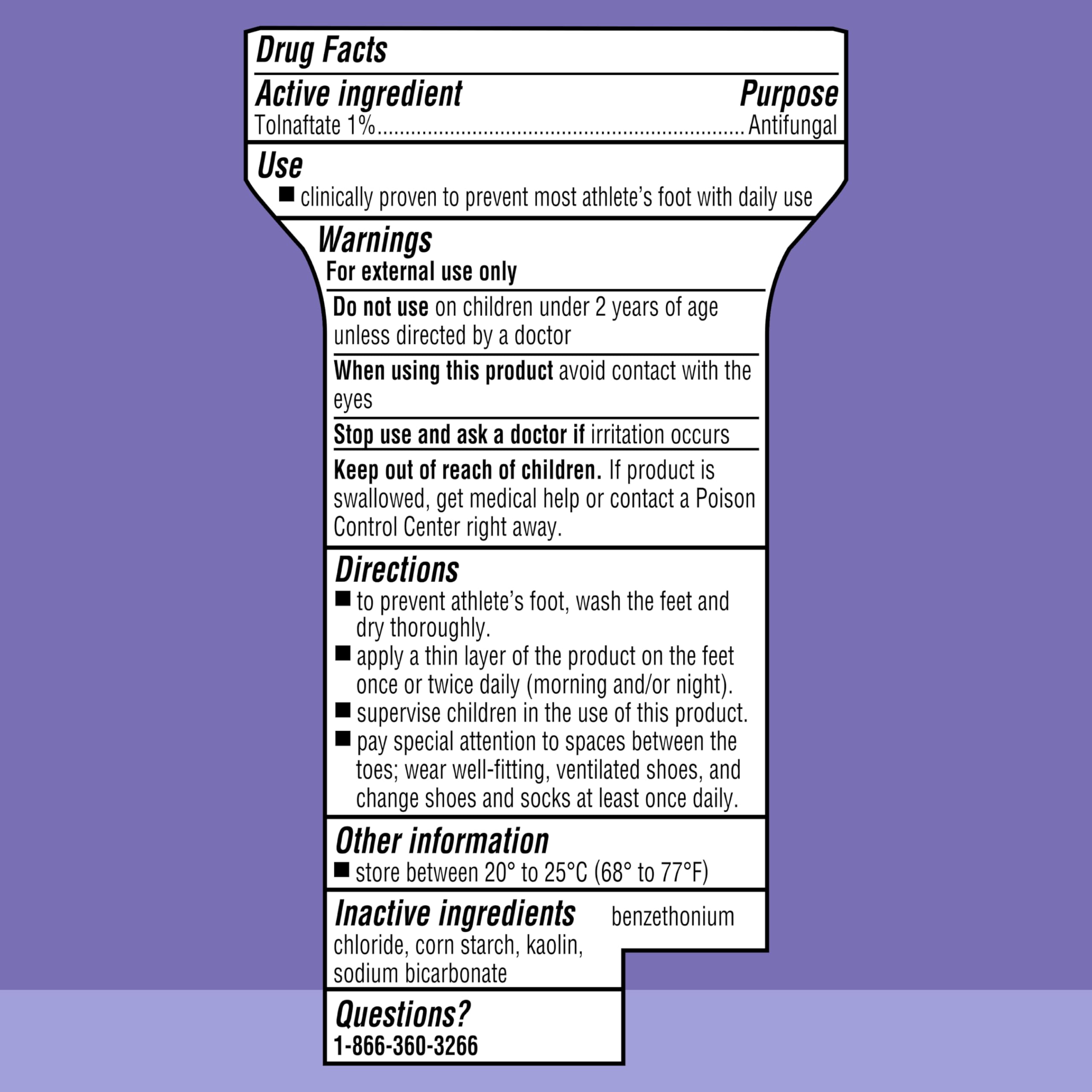 Lotrimin AF Daily Prevention Foot Powder Tolnaftate

