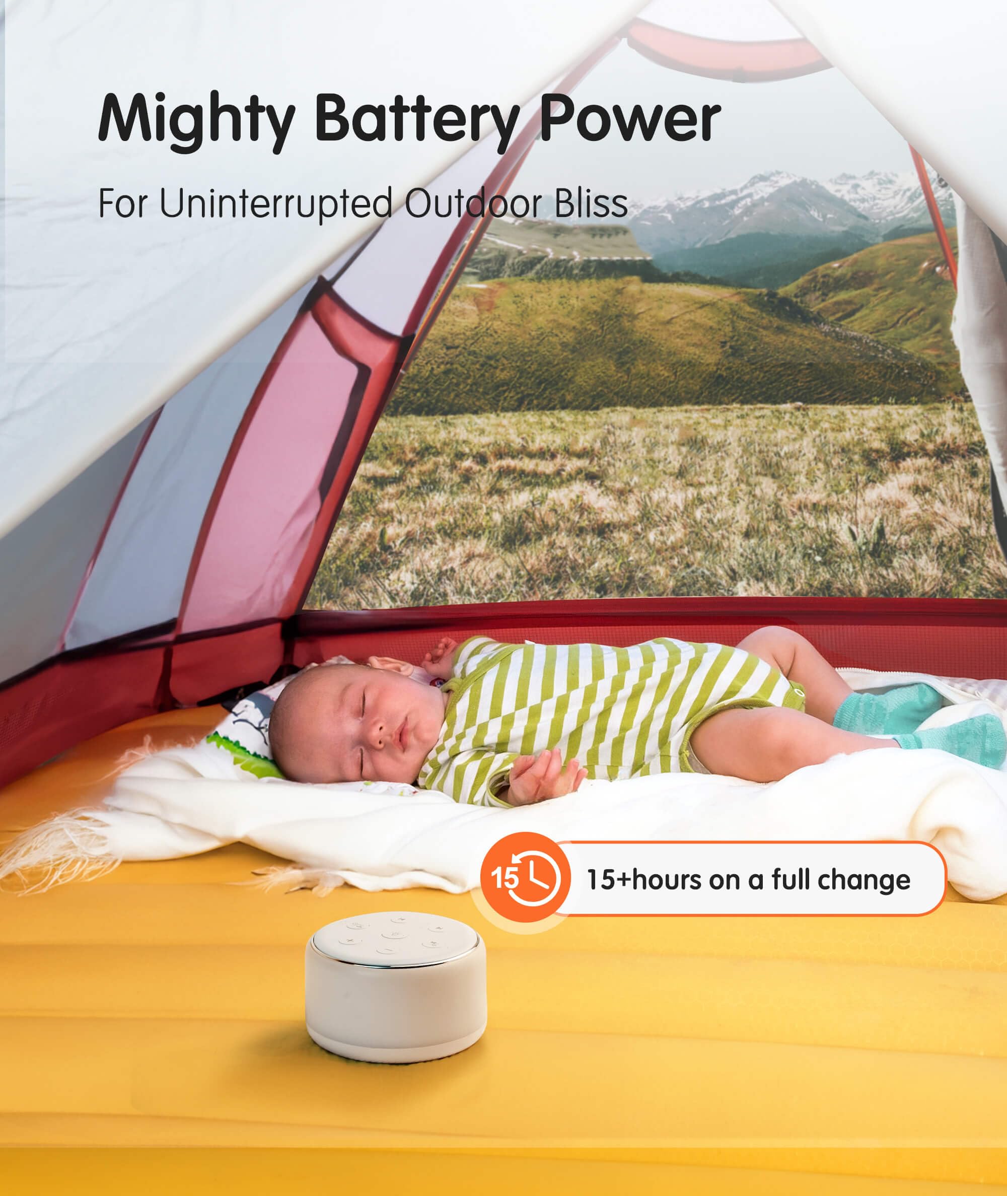 FamiSym Noise Machine for Sleep – 34 Sounds, Rechargeable

