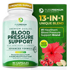 PurePremium Blood Pressure Support | Hawthorn & Garlic

