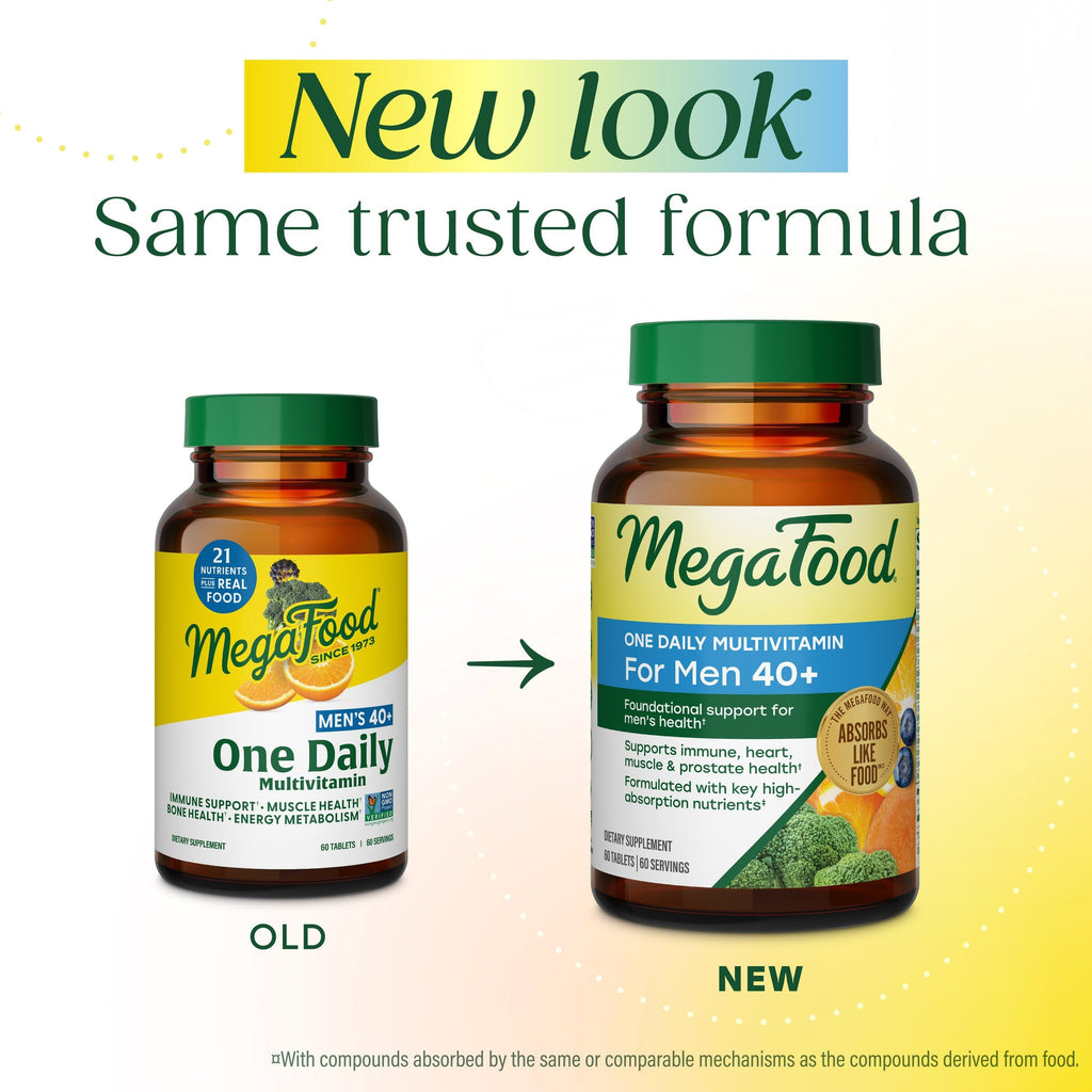 MegaFood Men 40+ One Daily Multivitamin - Real Food

