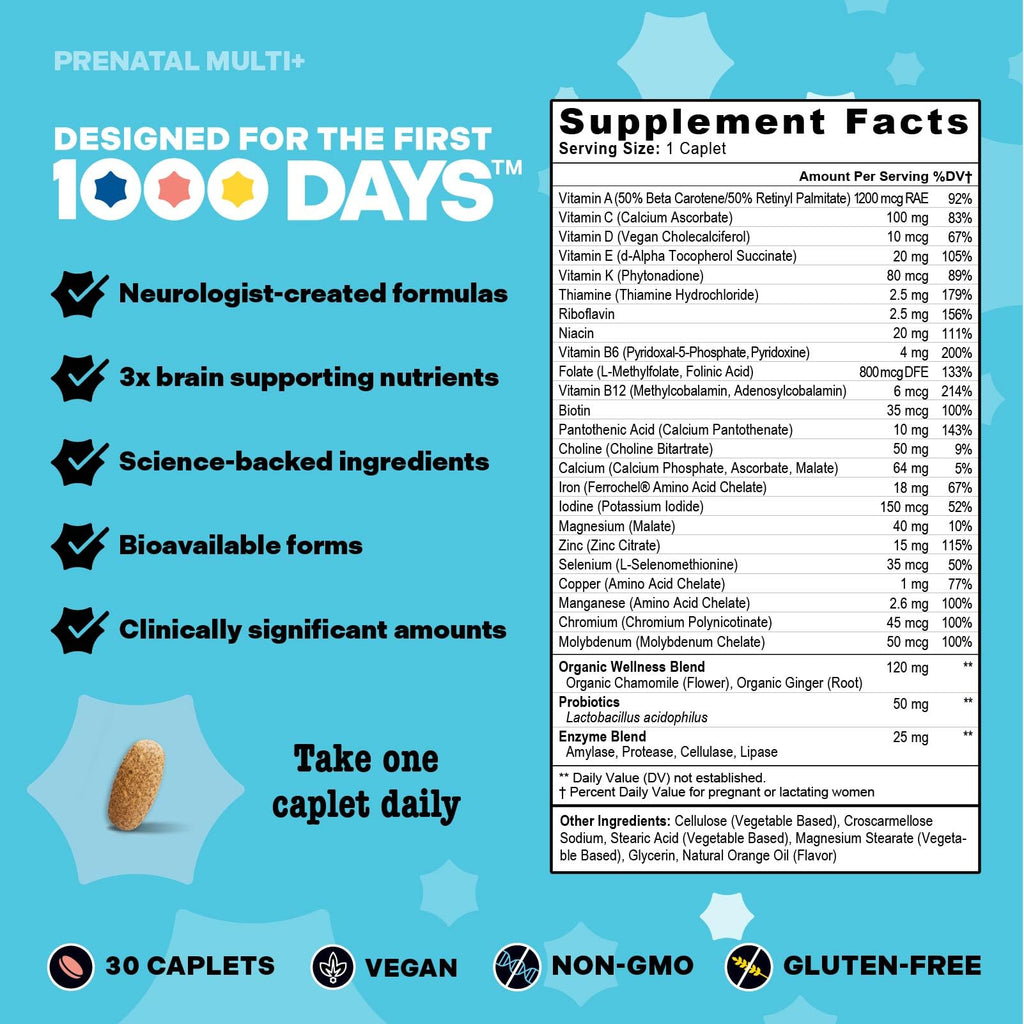 Mama Bird Prenatal Multi+ Multivitamin for Brain Health

