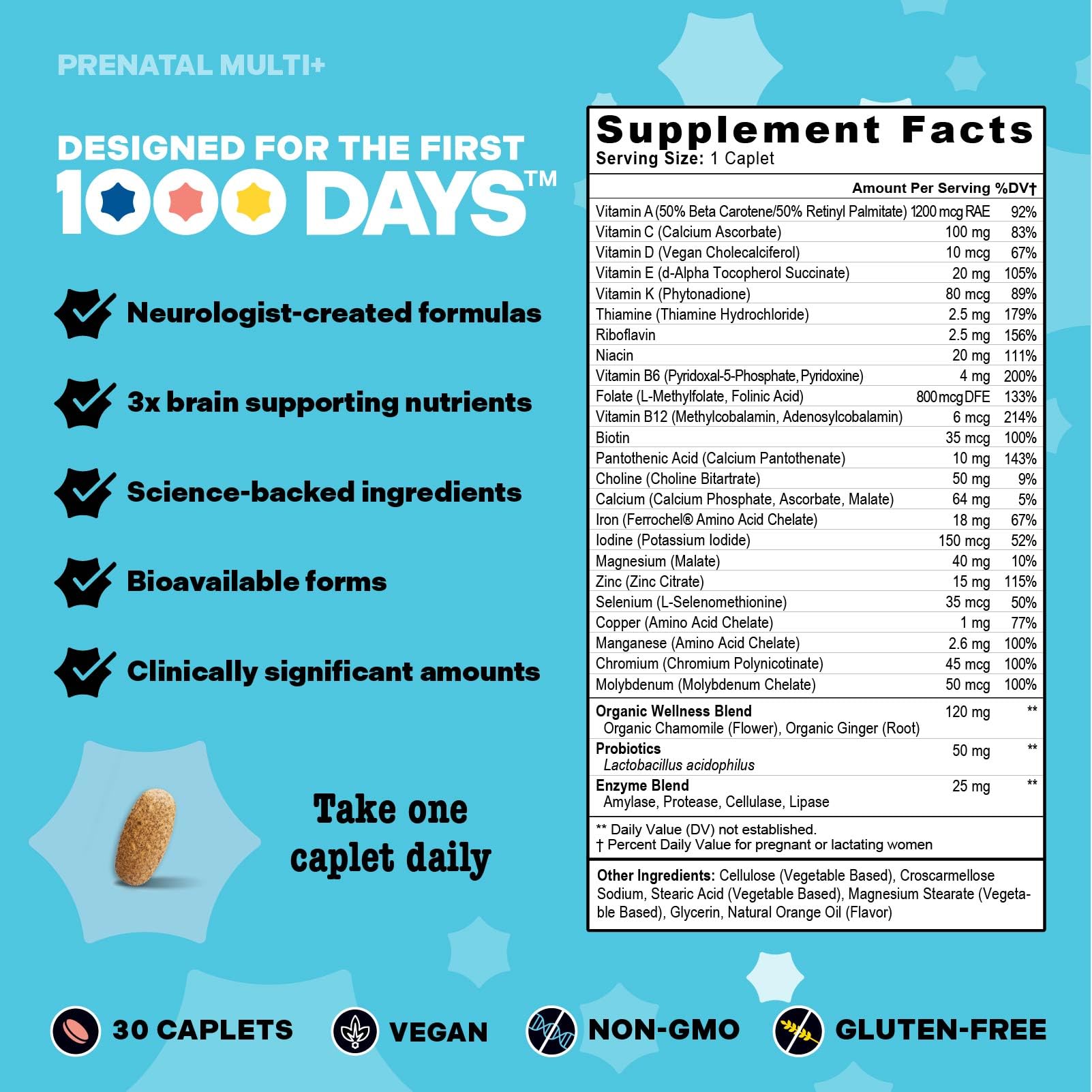 Mama Bird Prenatal Multi+ Multivitamin for Brain Health

