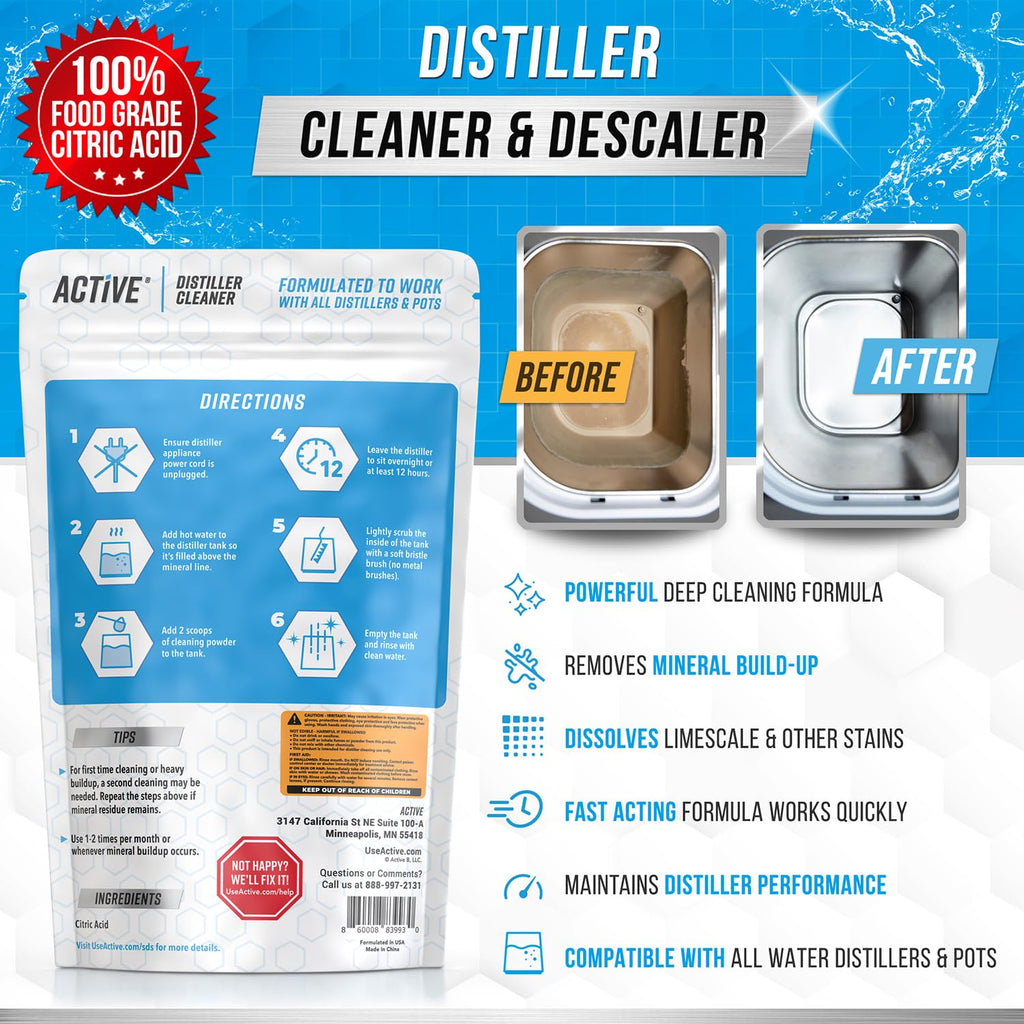 ACTIVE Distiller Descaler Citric Acid Cleaner

