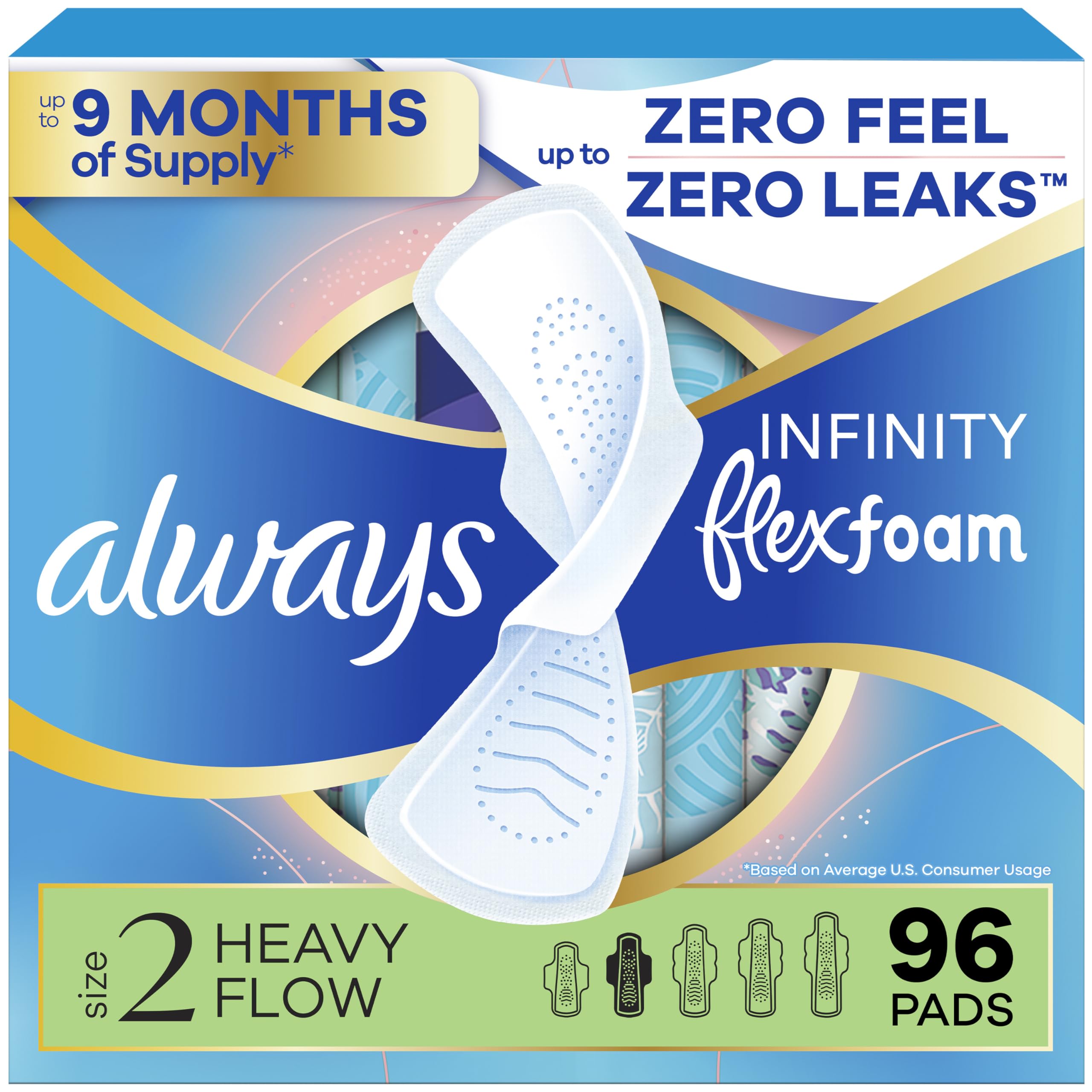 Always Infinity FlexFoam Pads for Women | Dermatologically Tested

