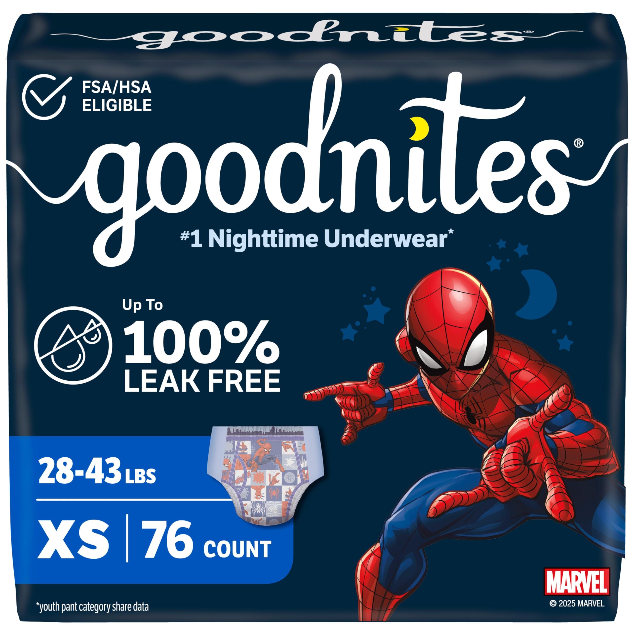 Goodnites Nighttime Bedwetting Underwear for Boys