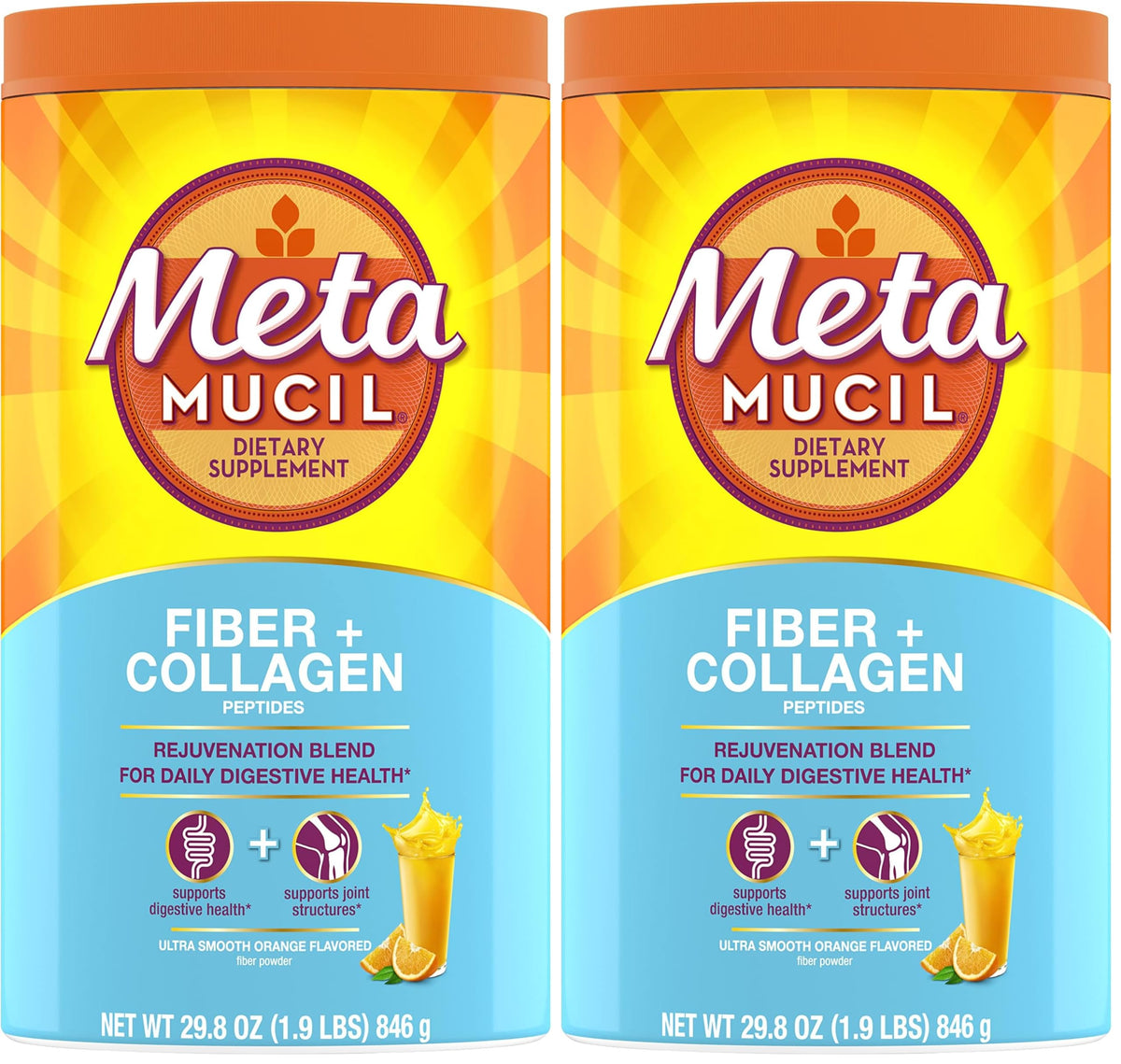Metamucil Daily Fiber + Collagen Rejuvenation Blend - Psyllium Husk & Collagen