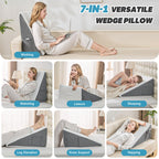 Yojoker Memory Foam Wedge Pillow for Sleeping & Bed Rest

