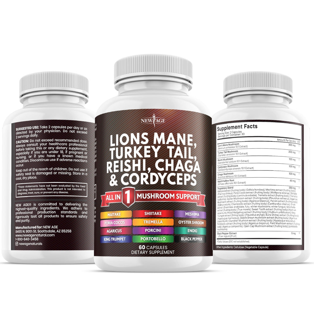 New Age Lion's Mane Mushroom Supplement

