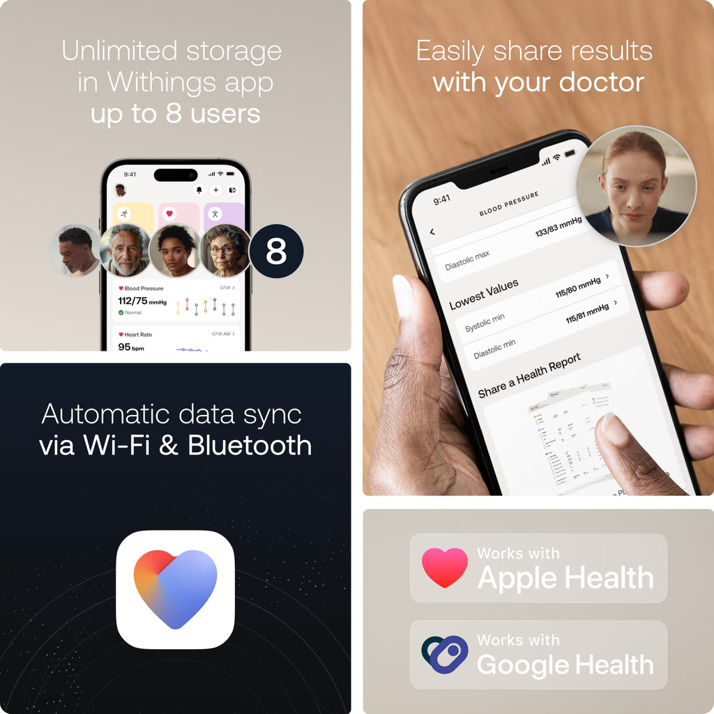 Withings BPM Vision Blood Pressure Monitor | Accurate Readings

