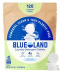 BLUELAND Laundry Detergent Tablets - Plastic-Free, Eco-Friendly Cleaning