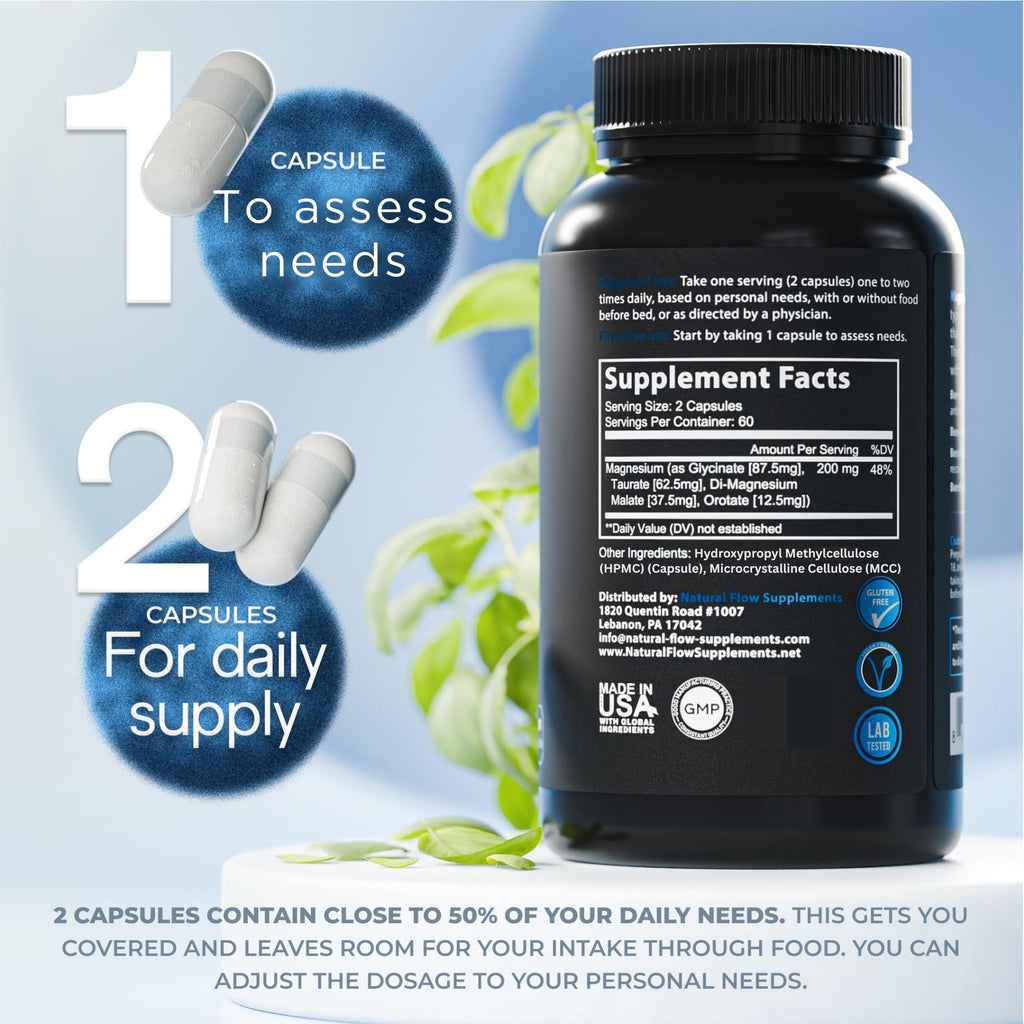 Natural Flow Magnesium Complex | Mineral Support

