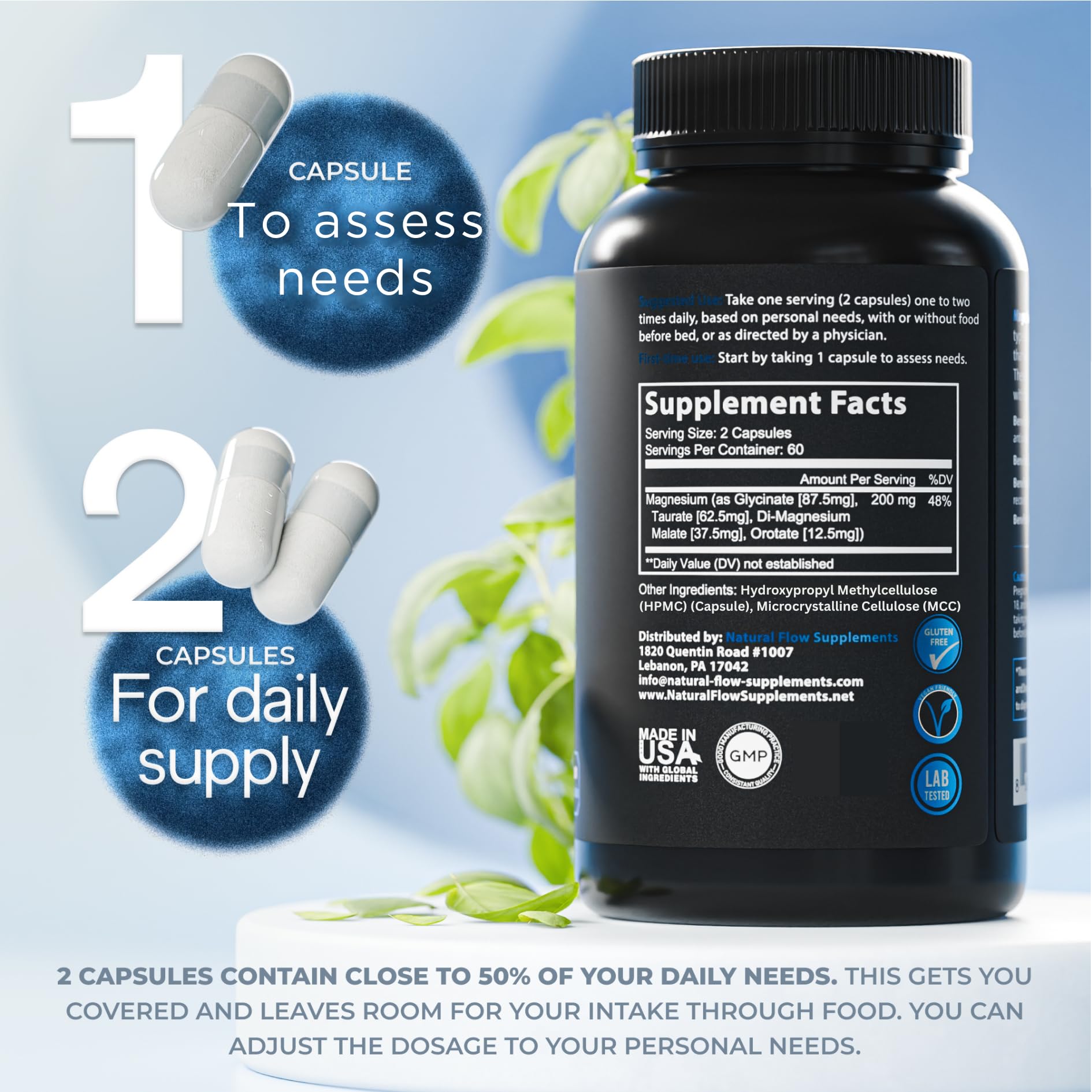 Natural Flow Magnesium Complex | Mineral Support

