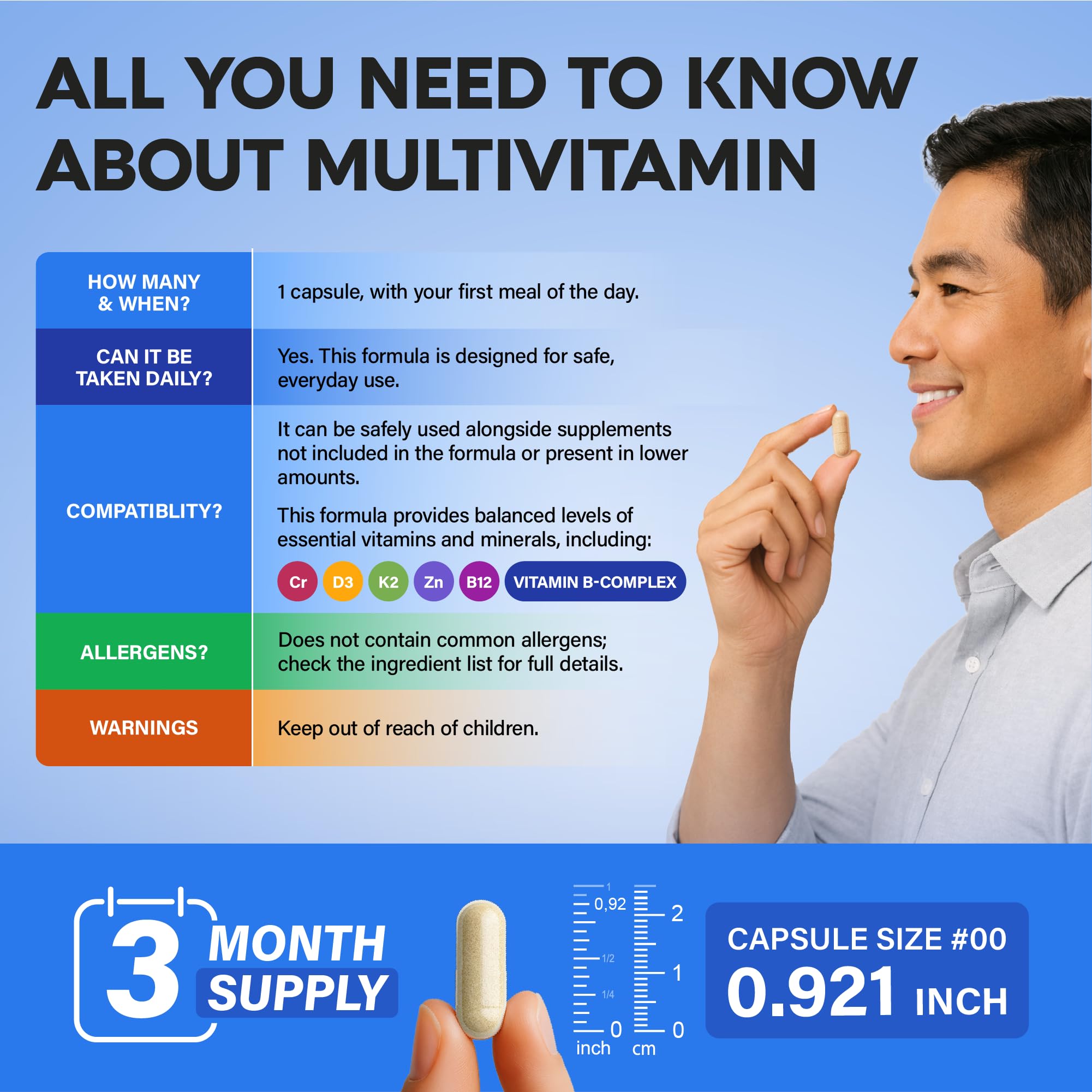 NUTRAHARMONY Men's Multivitamin for Energy

