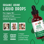 Iodine Liquid Drops by MaryRuth Organics | Thyroid Support

