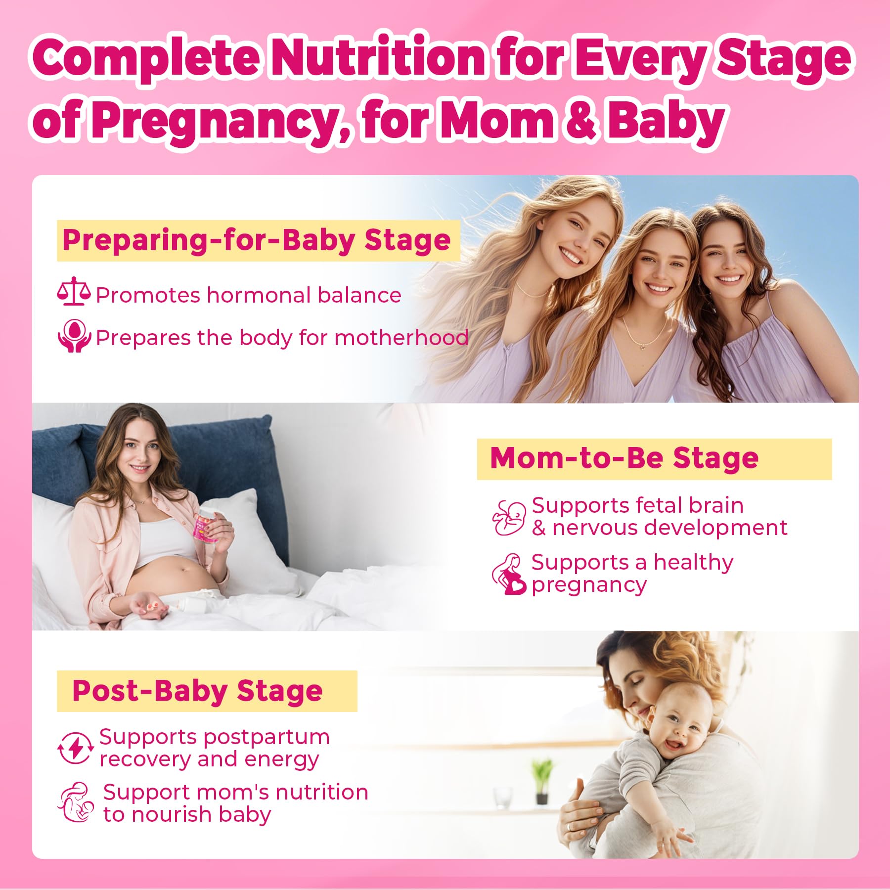 Prenatal Vitamin Gummies with Methylfolate & Omega-3

