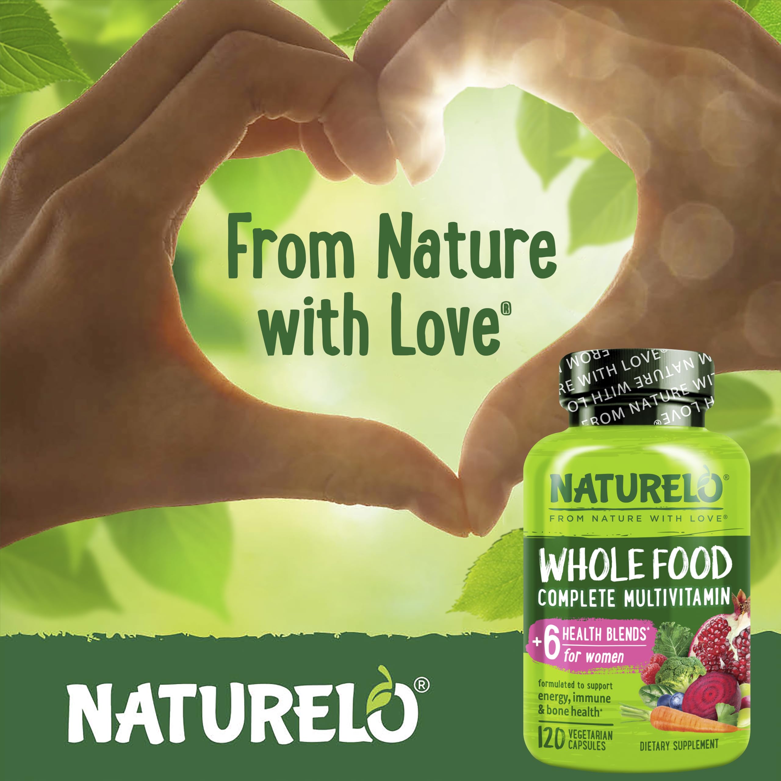 Naturelo Whole Food Multivitamin for Women | Plant-Based

