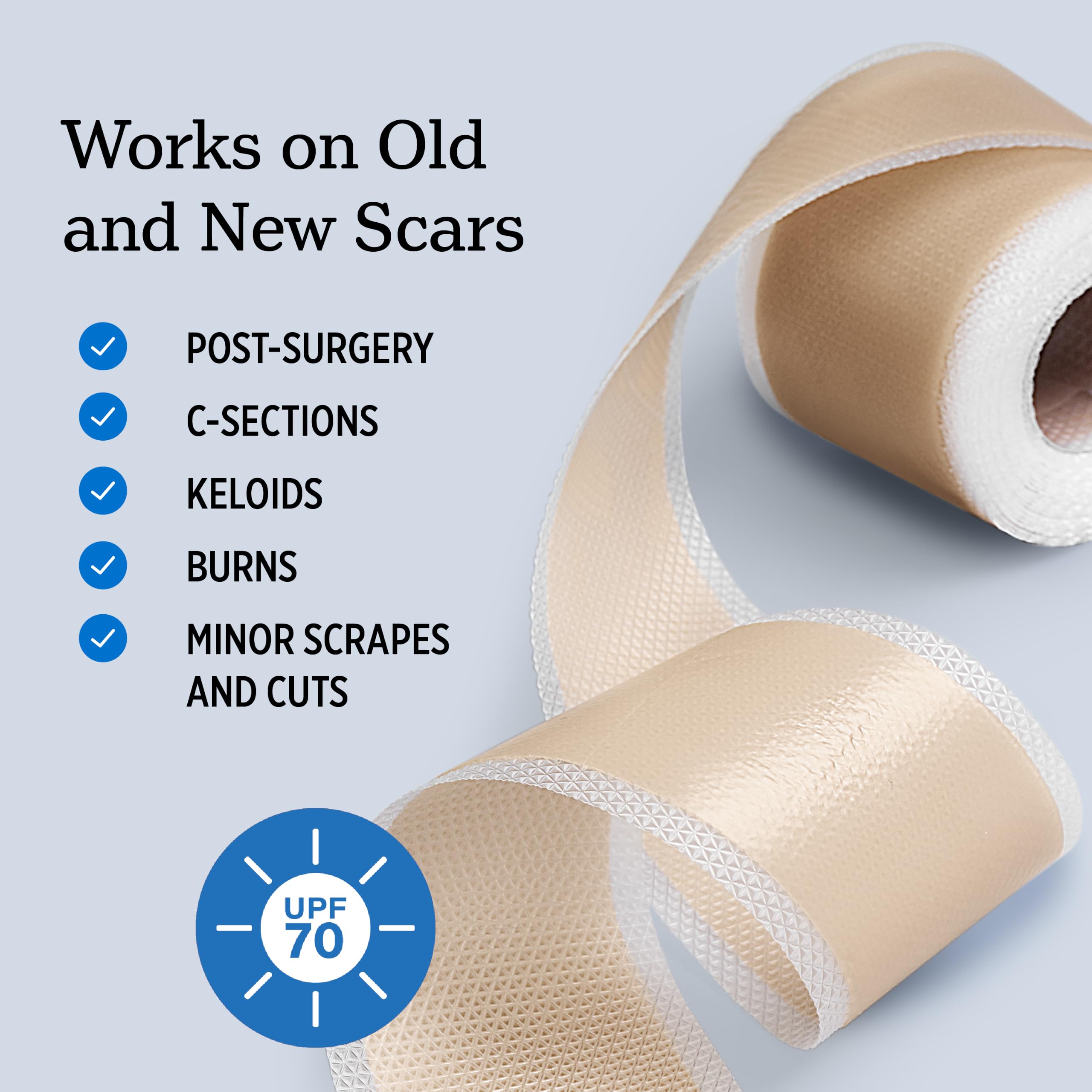 NUVADERMIS Silicone Scar Sheets for Surgical Scars

