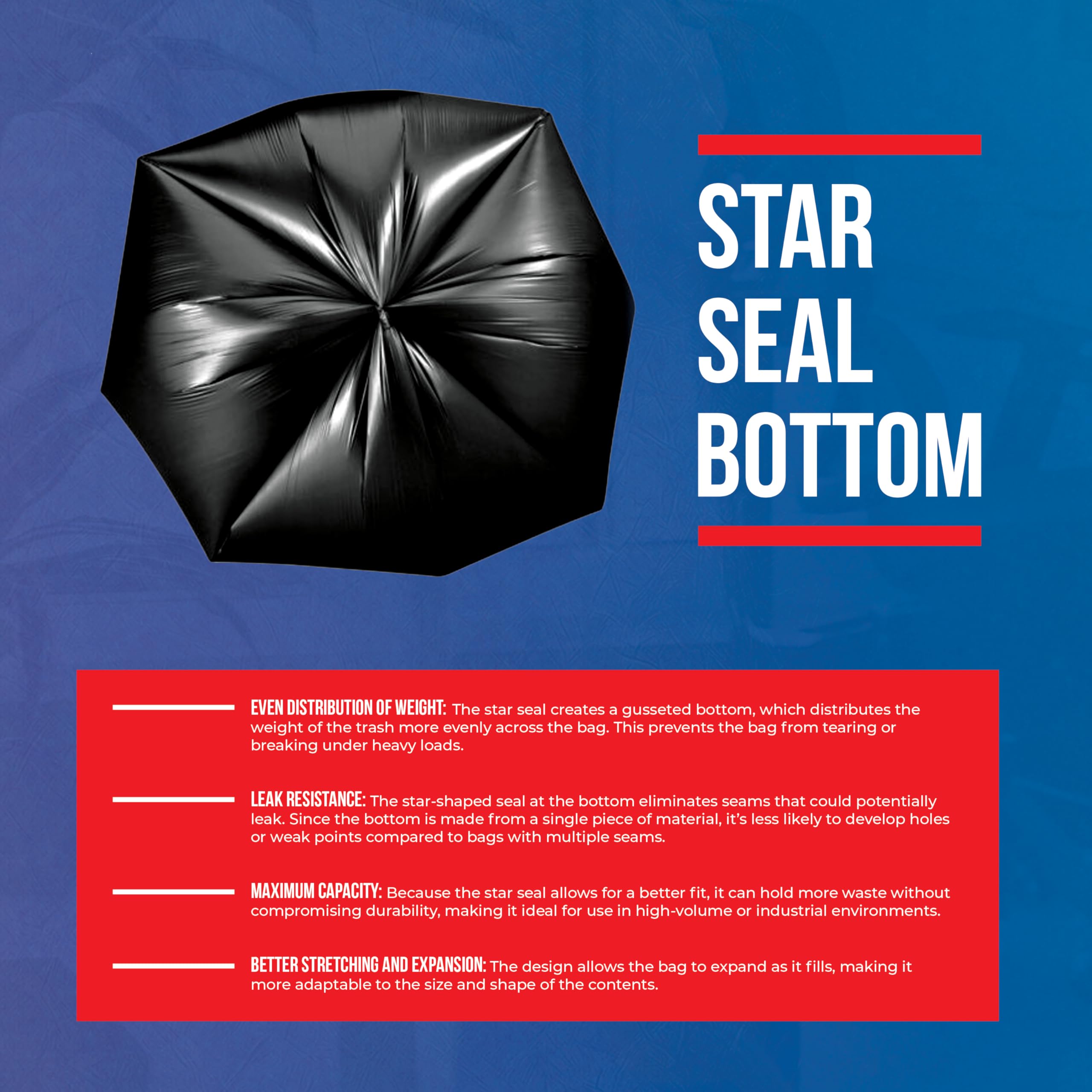 Heavy-Duty Trash Bags | Commercial Grade

