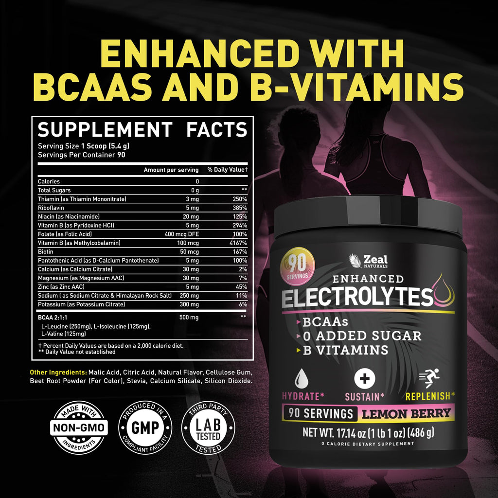 Zeal Electrolyte Powder - 90 Servings | Keto Hydration

