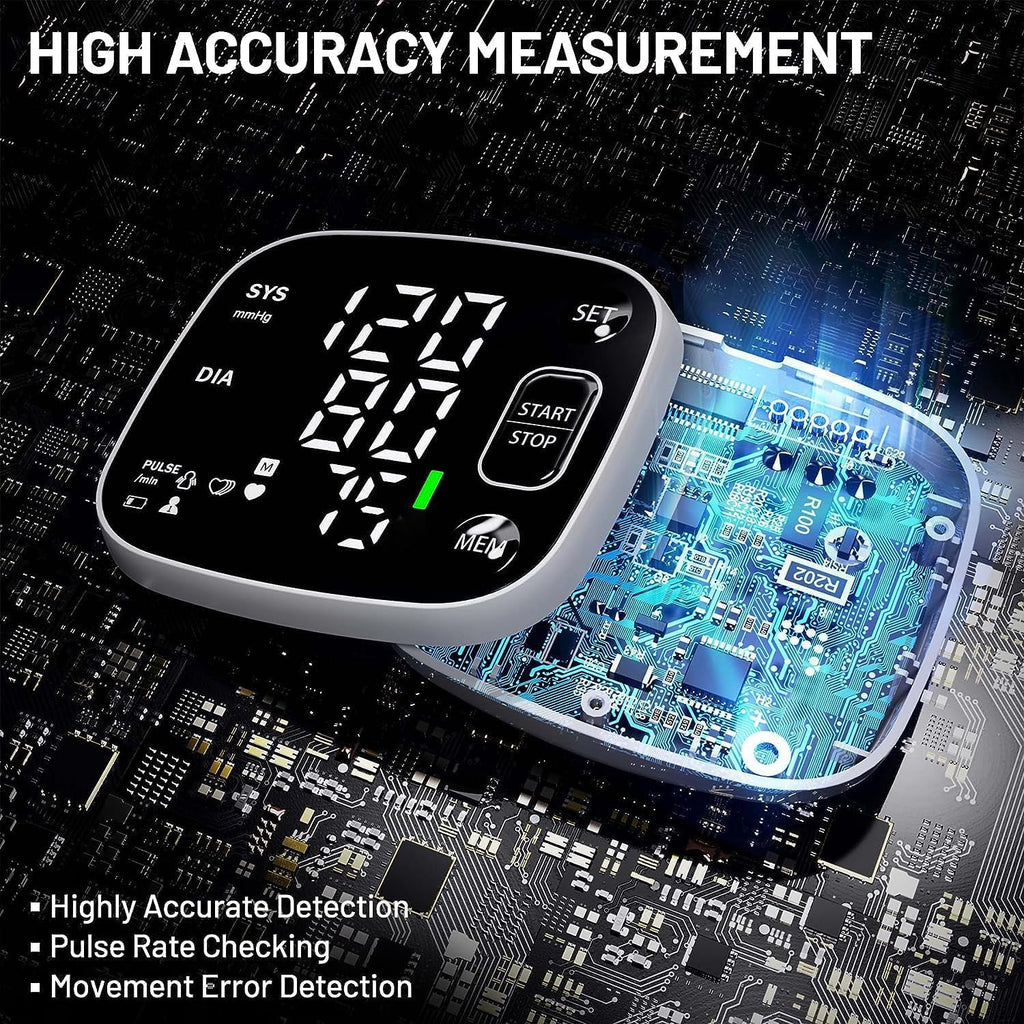 Oklar Wrist Blood Pressure Monitor FDA Cleared|Rechargeable

