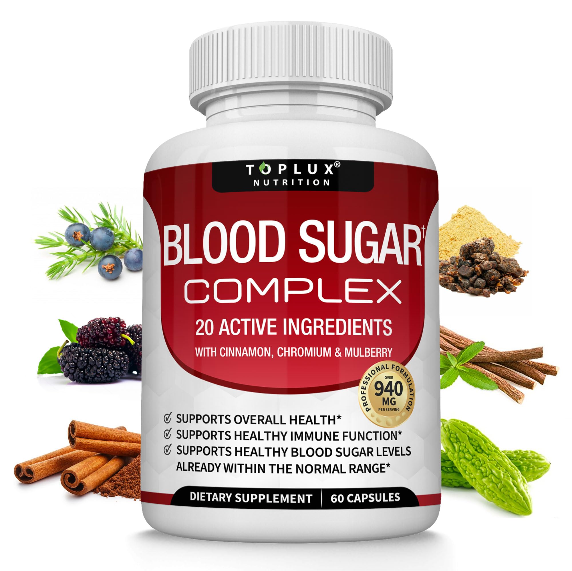 Blood Sugar Complex Supplement - Natural Support

