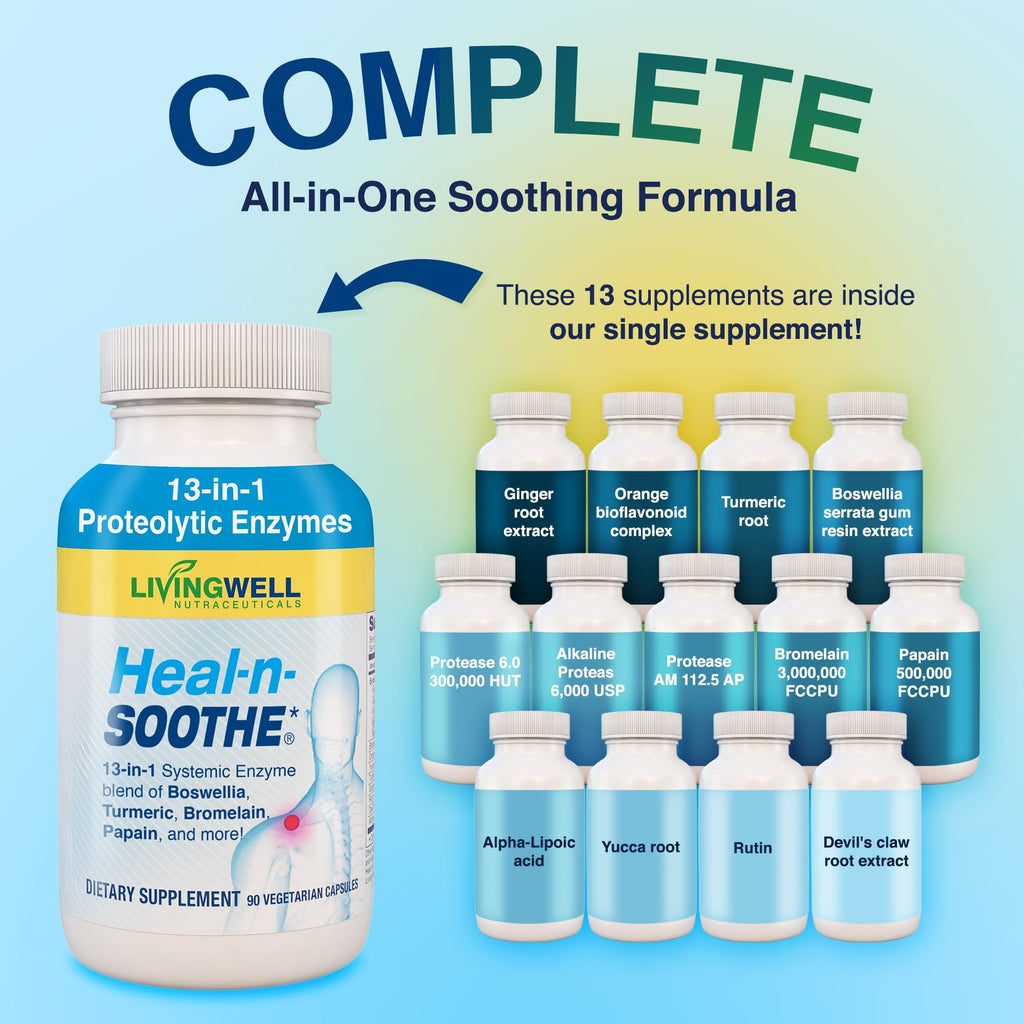 Heal-N-Soothe Proteolytic Systemic Enzymes – Joint Mobility

