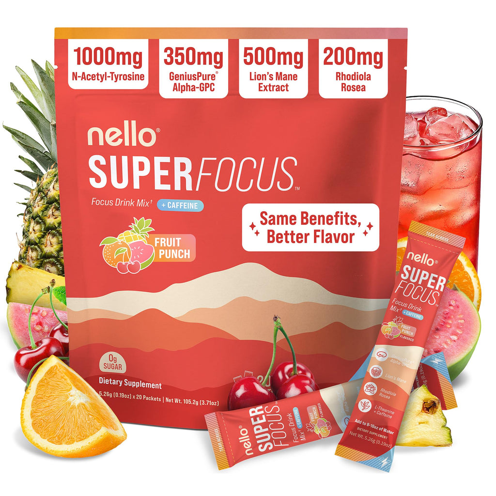 Nello Superfocus Nootropic Drink Mix for Focus

