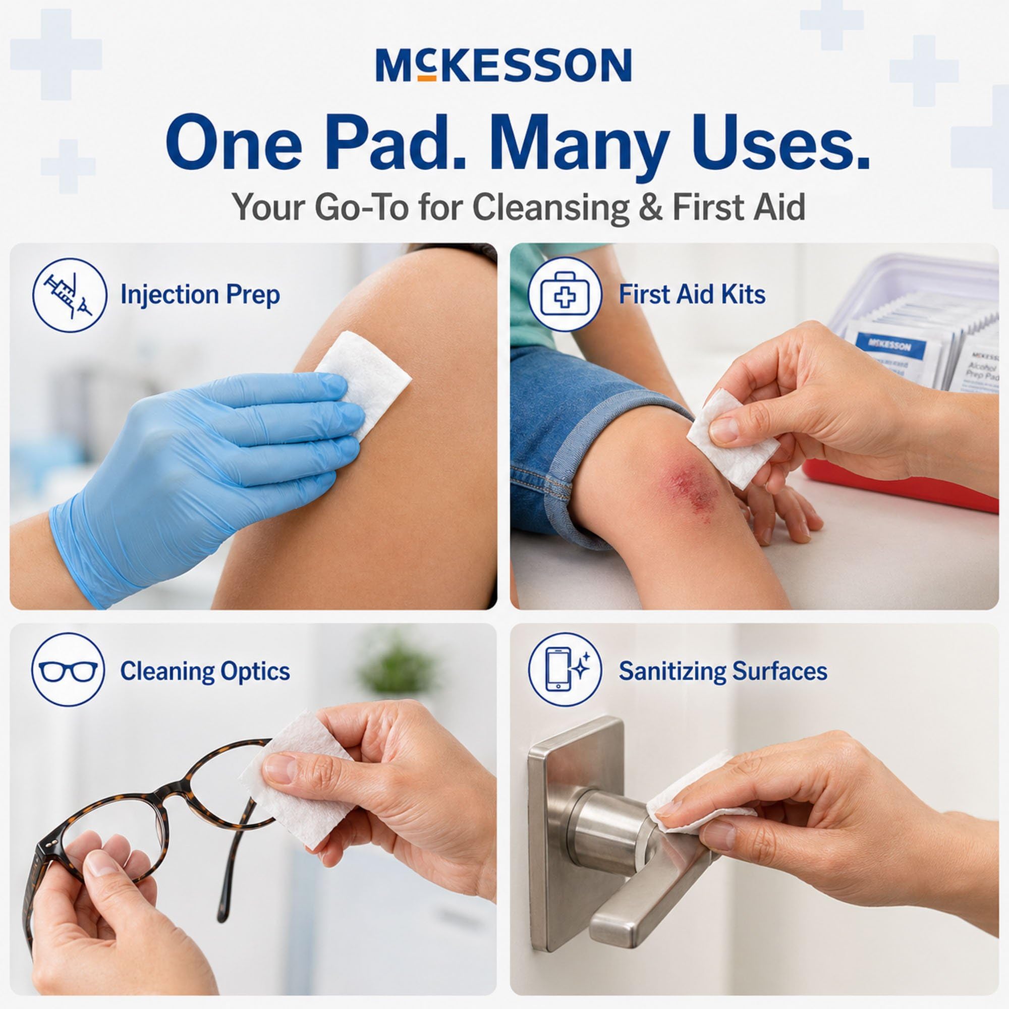 McKesson Alcohol Prep Pads - Sterile 70% Isopropyl Alcohol

