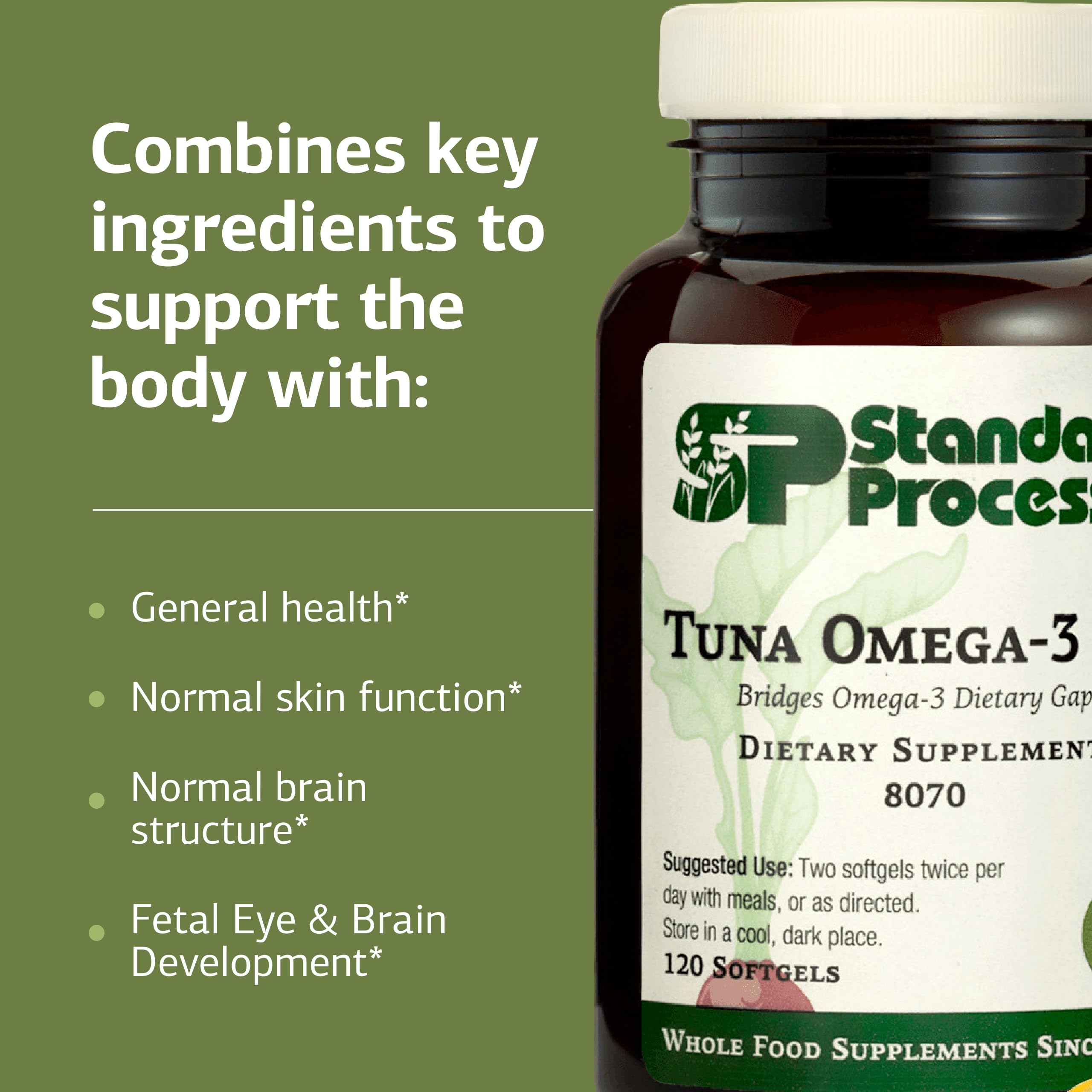 Standard Process Tuna Omega-3 Oil for Brain & Eye Health

