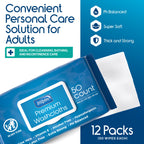 Inspire Adult Wet Wipes - Hypoallergenic 8x12 in


