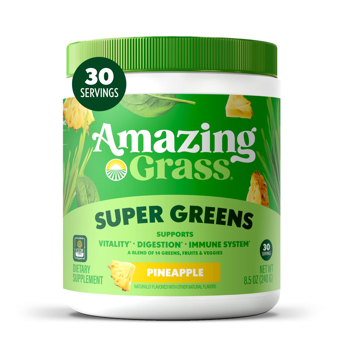 Amazing Grass Super Greens Organic Greens Supplement