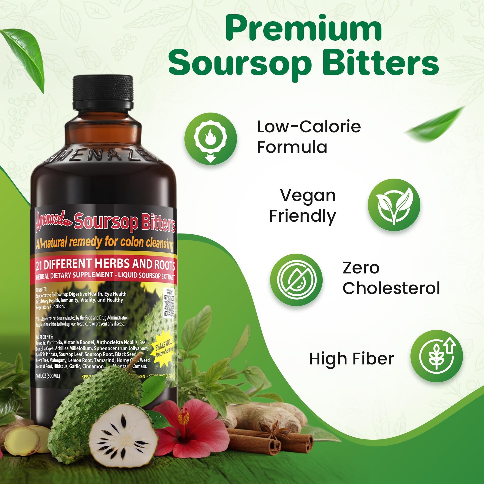 Amenazel Organic Bitters | 16 fl oz

