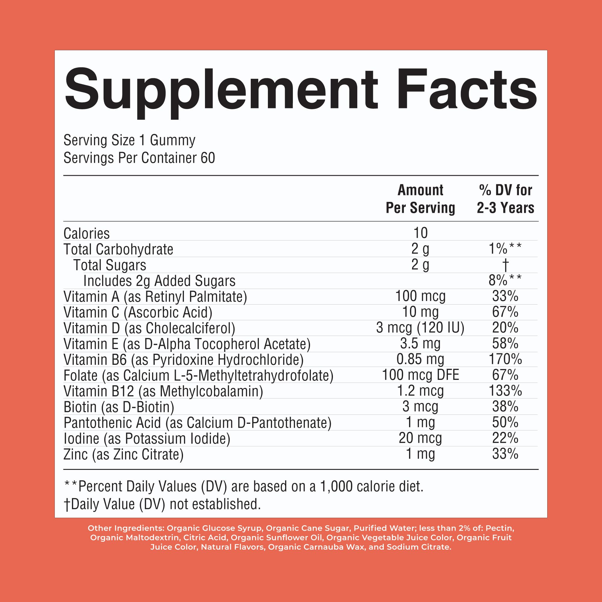 MaryRuth's Organic Toddler Multivitamin Gummies | Daily Vitamin

