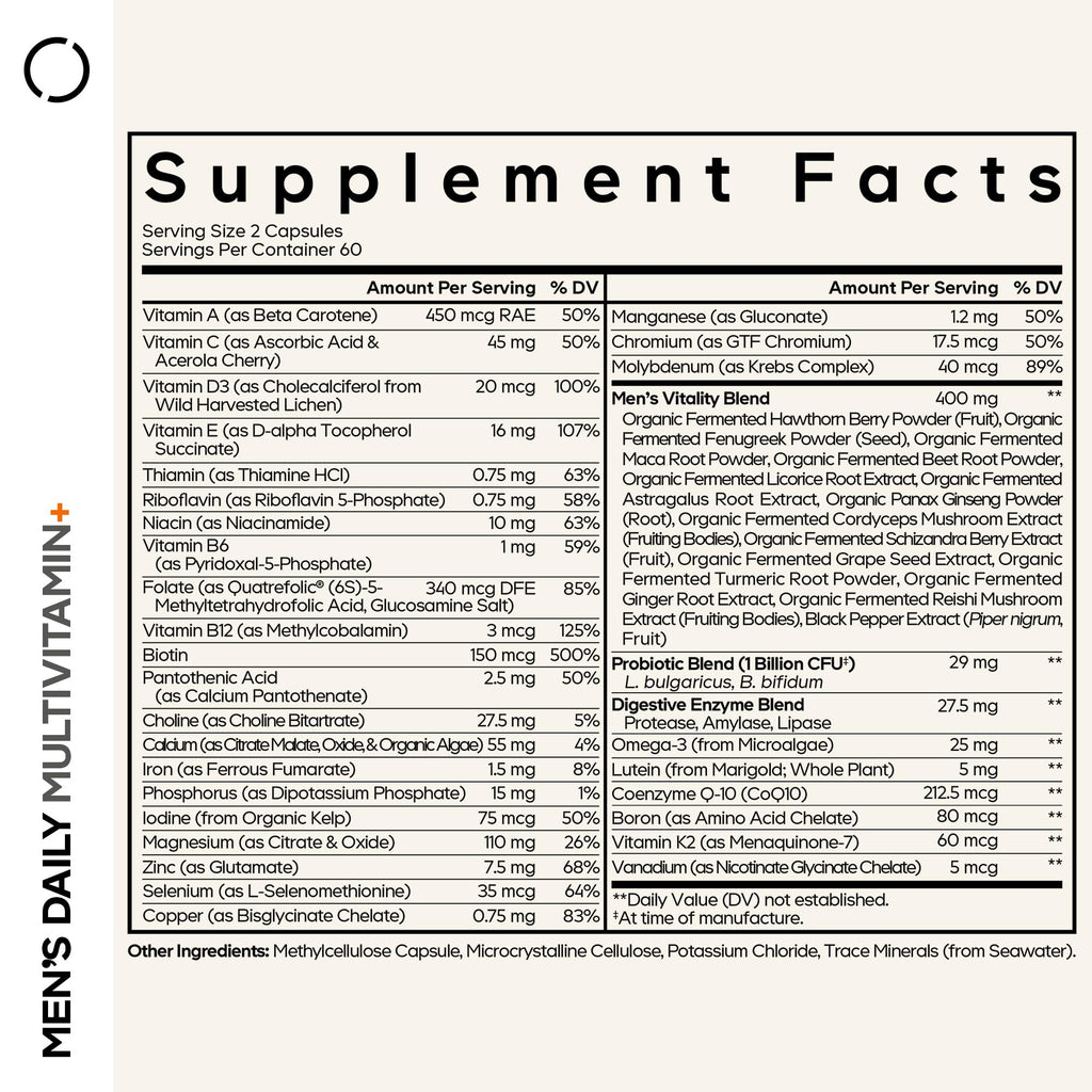 Codeage Men’s Daily Multivitamin – Organic Whole Foods

