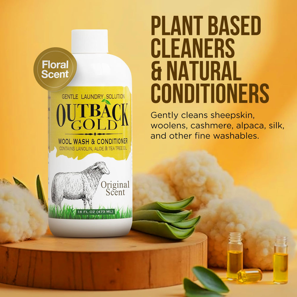 Outback Gold Wool Wash - Plant-Based Detergent for Delicates

