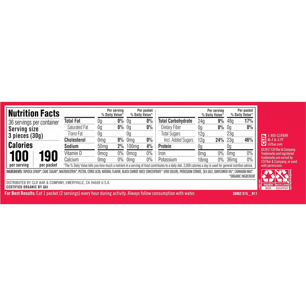 CLIF BLOKS Energy Chews - Plant-Based Quick Fuel

