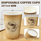 Clawsoff Paper Coffee Cups – Retro Leak-Proof Design

