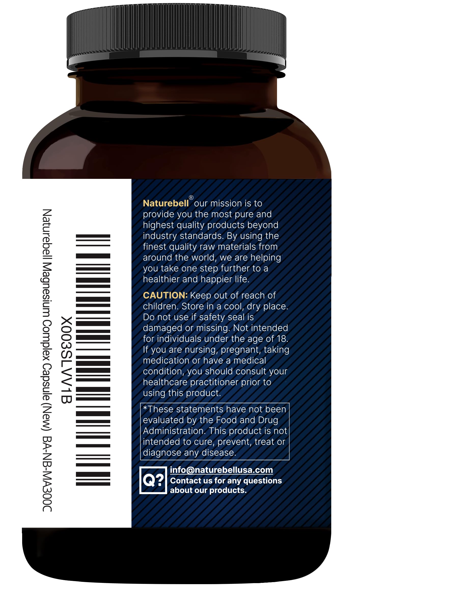 Magnesium Complex Supplement | Chelated Formula | Non-GMO

