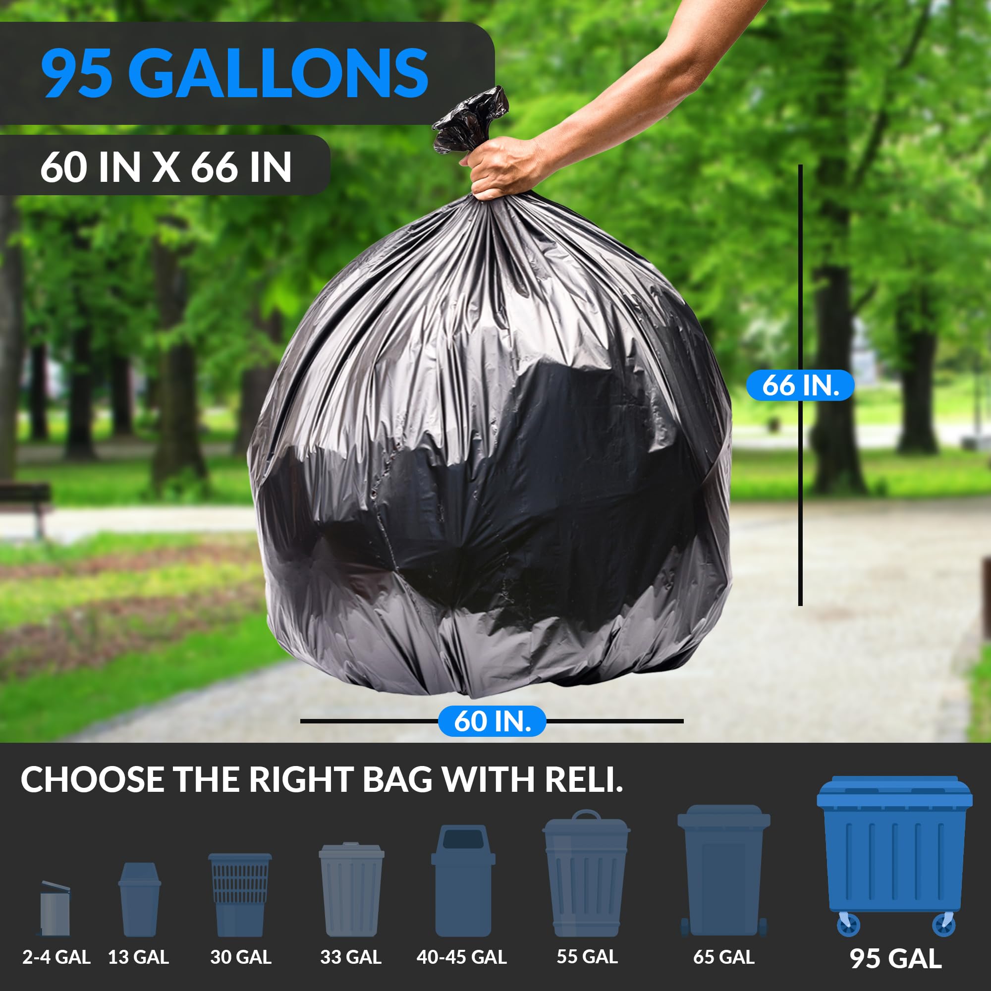 Reli. Trash Bags – Durable Waste Bags

