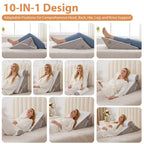 BIEEZZK Wedge Pillow Set for After Surgery & Acid Reflux

