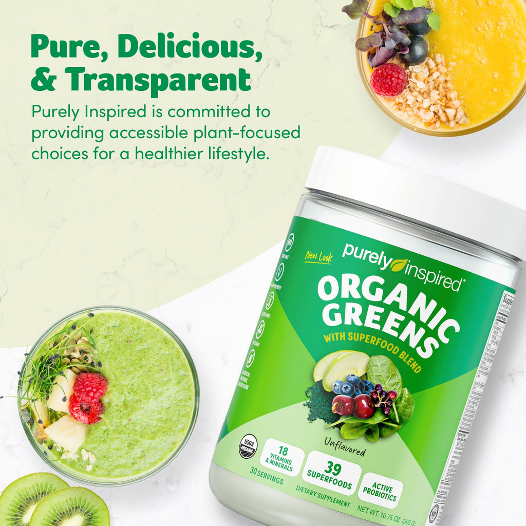 Purely Inspired Organic Greens Powder – Vegan Superfood

