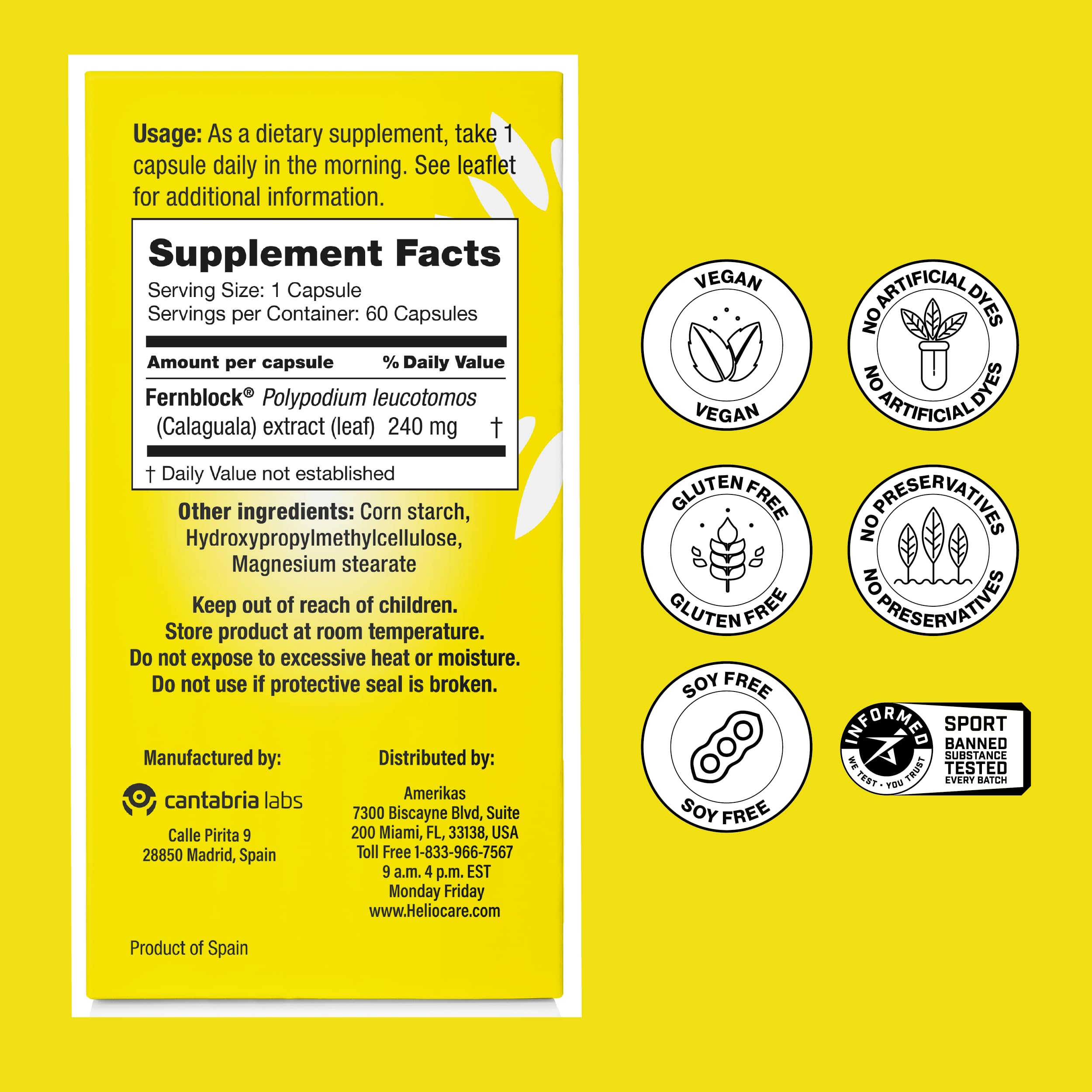 Heliocare Dietary Supplement for Wellness

