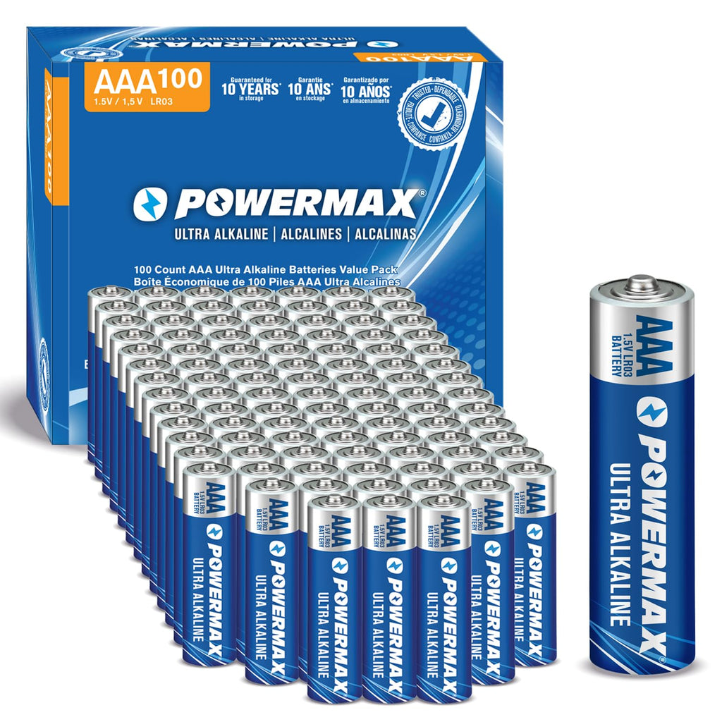 Powermax AAA Alkaline Batteries - Long-Lasting Power

