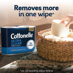 Cottonelle Ultra Clean Toilet Paper with CleaningRipples

