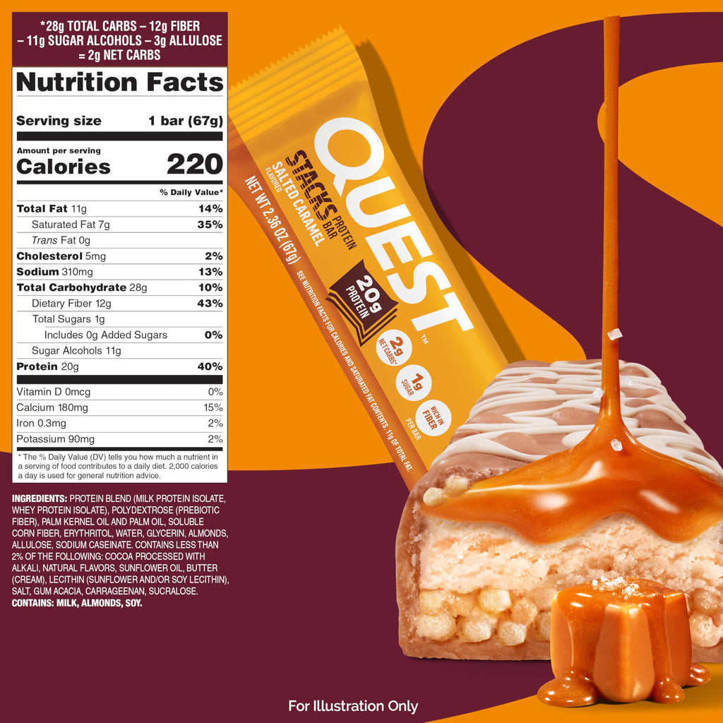 Quest Stacks Protein Bars - Gluten Free, 20g Protein

